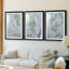 Aspen Spring Leaves I - impression encadrée sur mesure de qualité supérieure mate - 3 pièces-1099313098