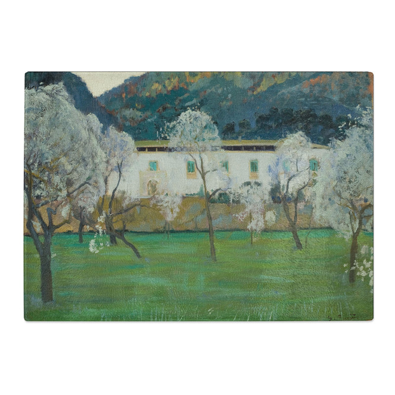 White Farmhouse by Santiago Rusinol Chopping Board, 0.4cm H x 20cm W x 28.5cm L
