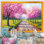 «Countryroad with Pink Blossoming Cherryflowers», reproduction sur toile