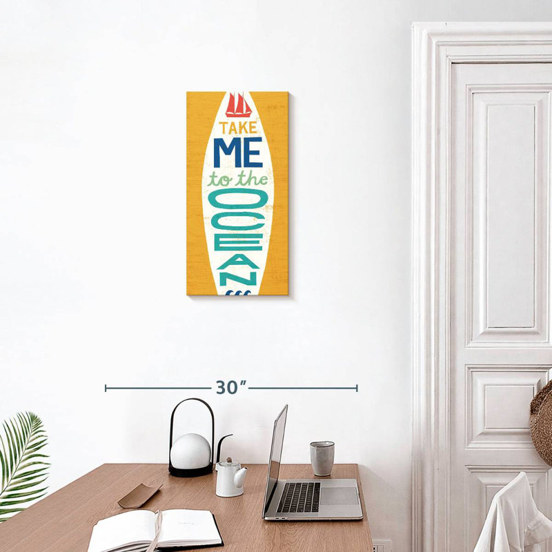 Planche de surf Beach Bums I, H 24 po x l 12 po