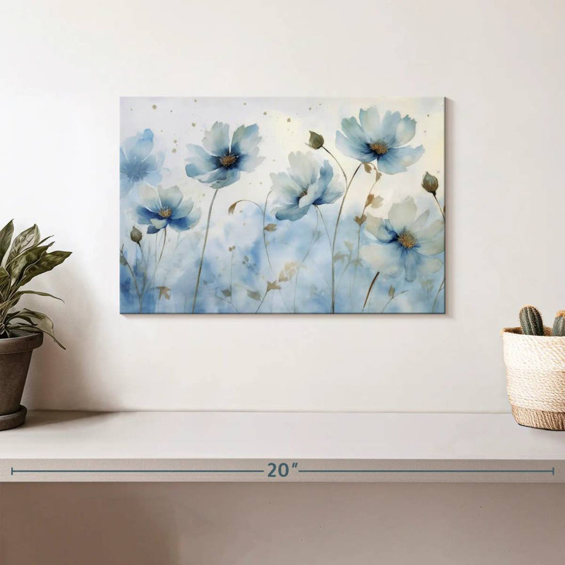 Harnek Blue Garden Blooms II, H 8 po x l 12 po