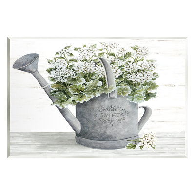 «Country Watering Can Bouquet Floater», art mural par Cindy Jacobs