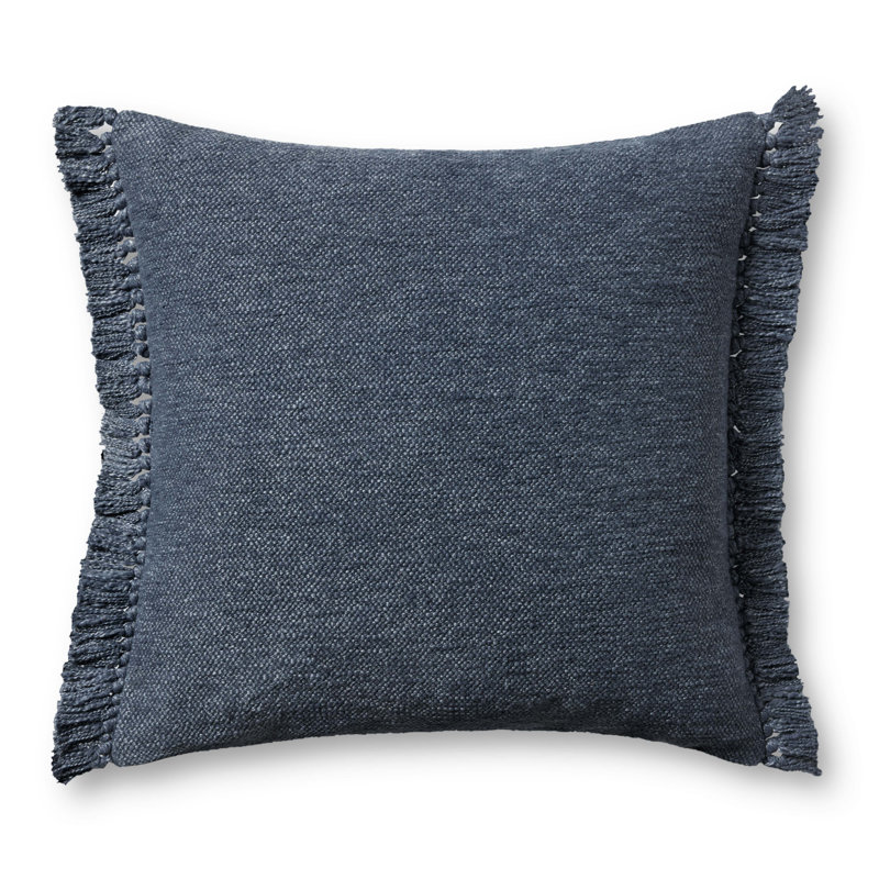 Magnolia Home by Joanna Gaines x Loloi Jett Throw Pillow, Down, Navy