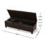 Banc de rangement en similicuir Geffray-106913331