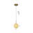 Transitional 1-Light Beaded Crystal Pendant -357395087