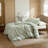 100% Washed Cotton Duvet Cover Set, Classic Check Pattern, Soft Breathable Bedding with Hidden Double Zipper and Envelope Pillowcases-122817776-122817770