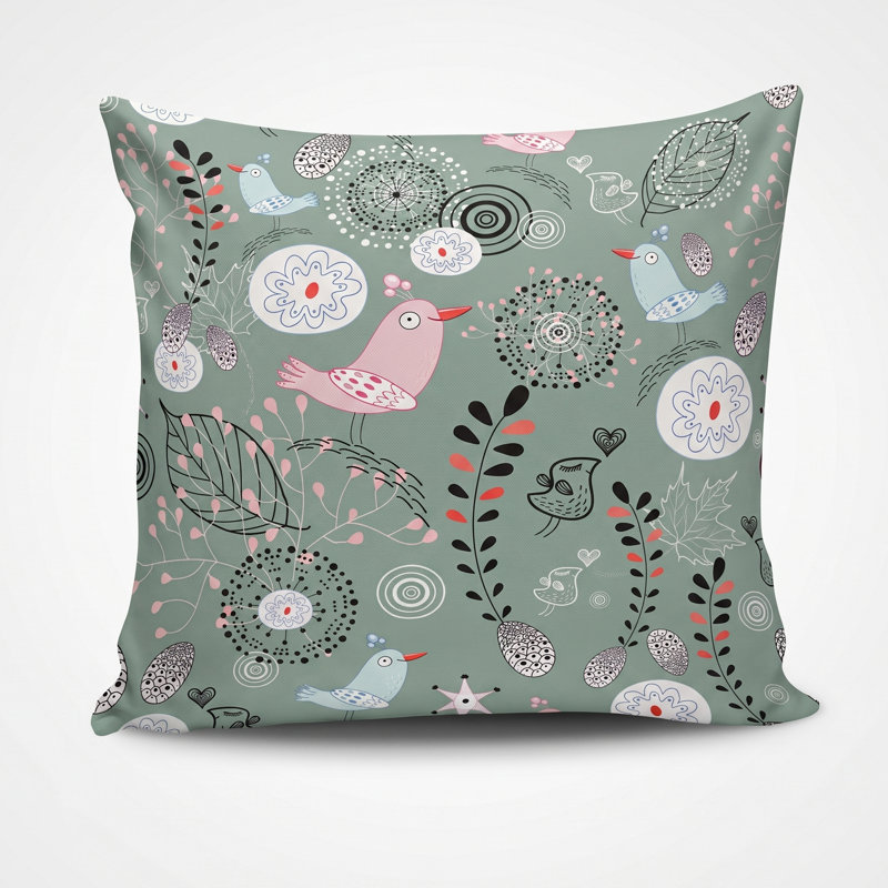 Abstract Bloom Cotton Blend Pillow Cover