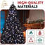  Arbre de Noël 7,5 pi en PVC noir avec 400 DEL blanc froid et chaud et télécommande