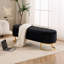Shaneta 55" Velvet Storage Bench with Gold Legs-966775393