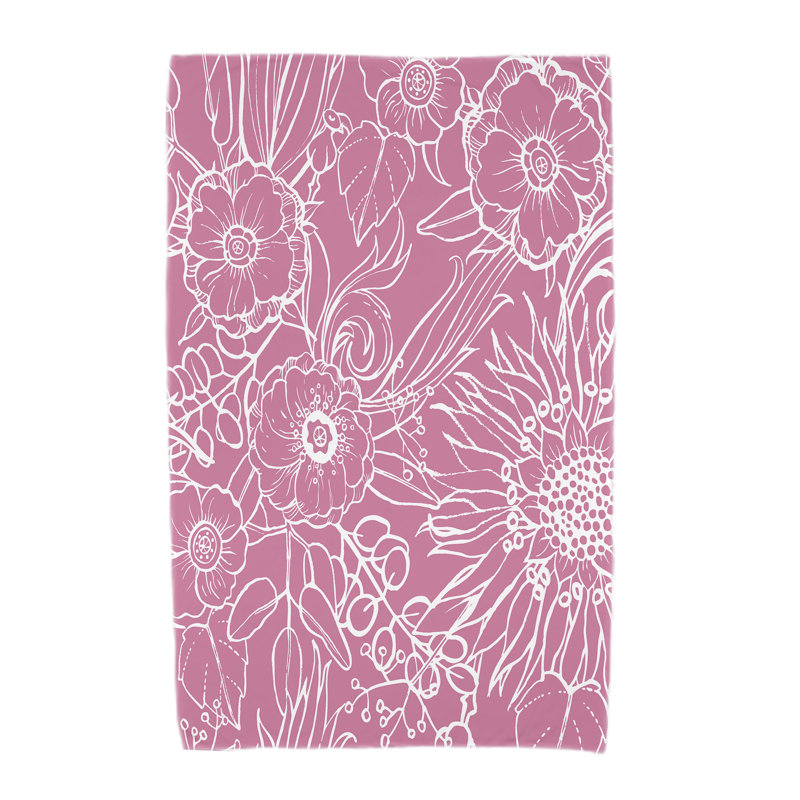 Serviette de plage Angeleena, Rose