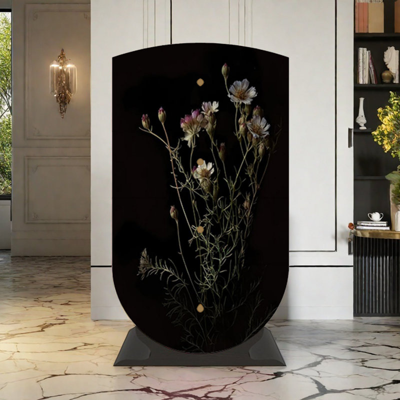 Commode d'appoint de rangement vintage à 4 tiroirs, Noir, noir, noir, noir