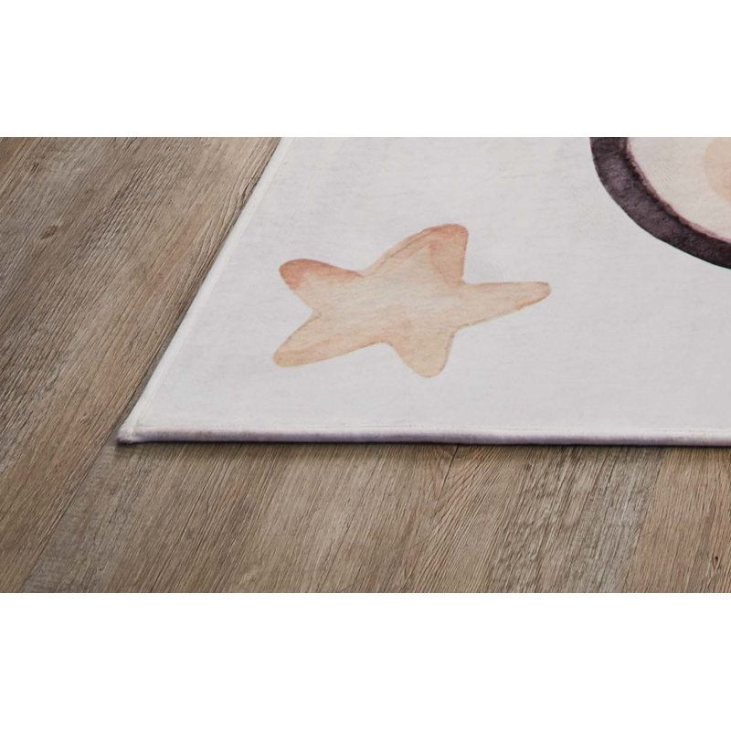 No Pattern And Not Solid Colour Flatweave Beige Area Rug, Rectangle 100 x 160cm
