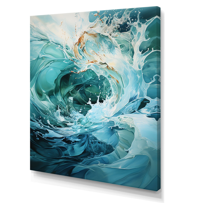 Clari - abstrait spirales sur toile, H 40 po x l 30 po x P 1,5 po, Toile tendue