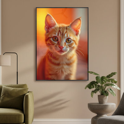 Single Picture Frame LED Illuminated Wall Art Wall Art on Glass / Aluminium
