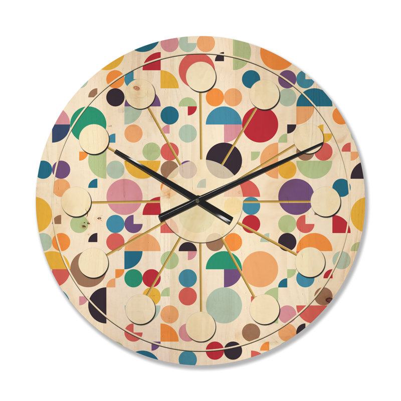 Horloge murale abstraite circulaire I, Moyenne
