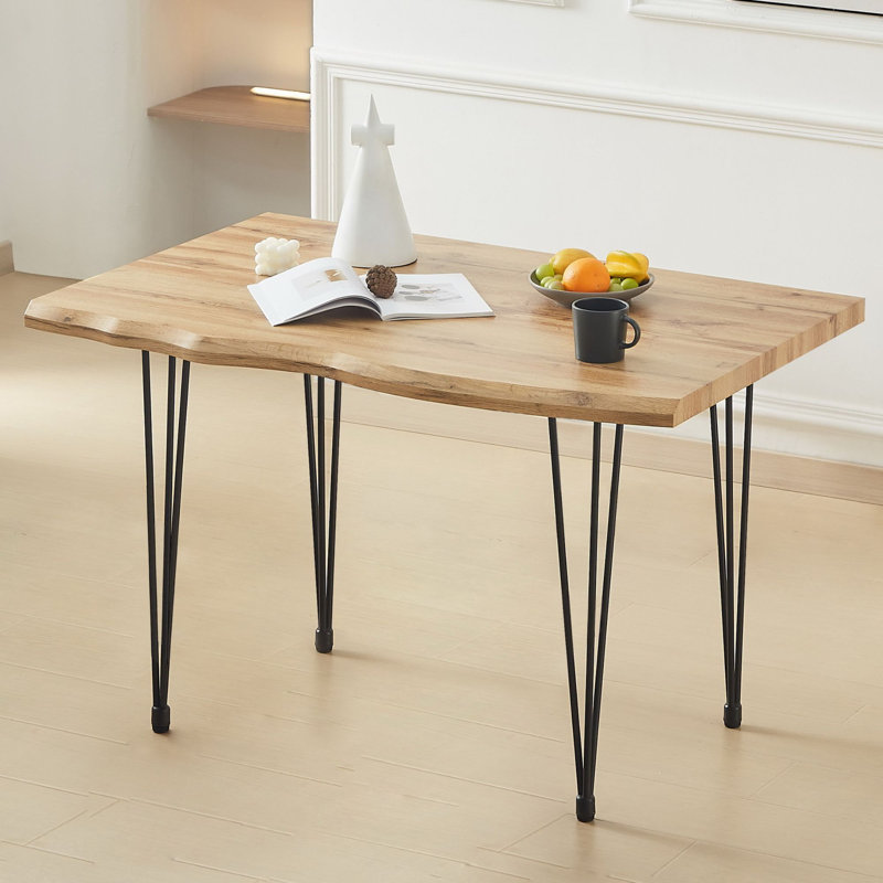 Mileta Metal Base Dining Table, H76 x L120 x W80cm
