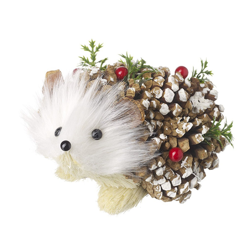 Festive Hedgehog Christmas Decoration