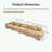 Modular Sectional Couch with 12 Throw Pillows-761621875
