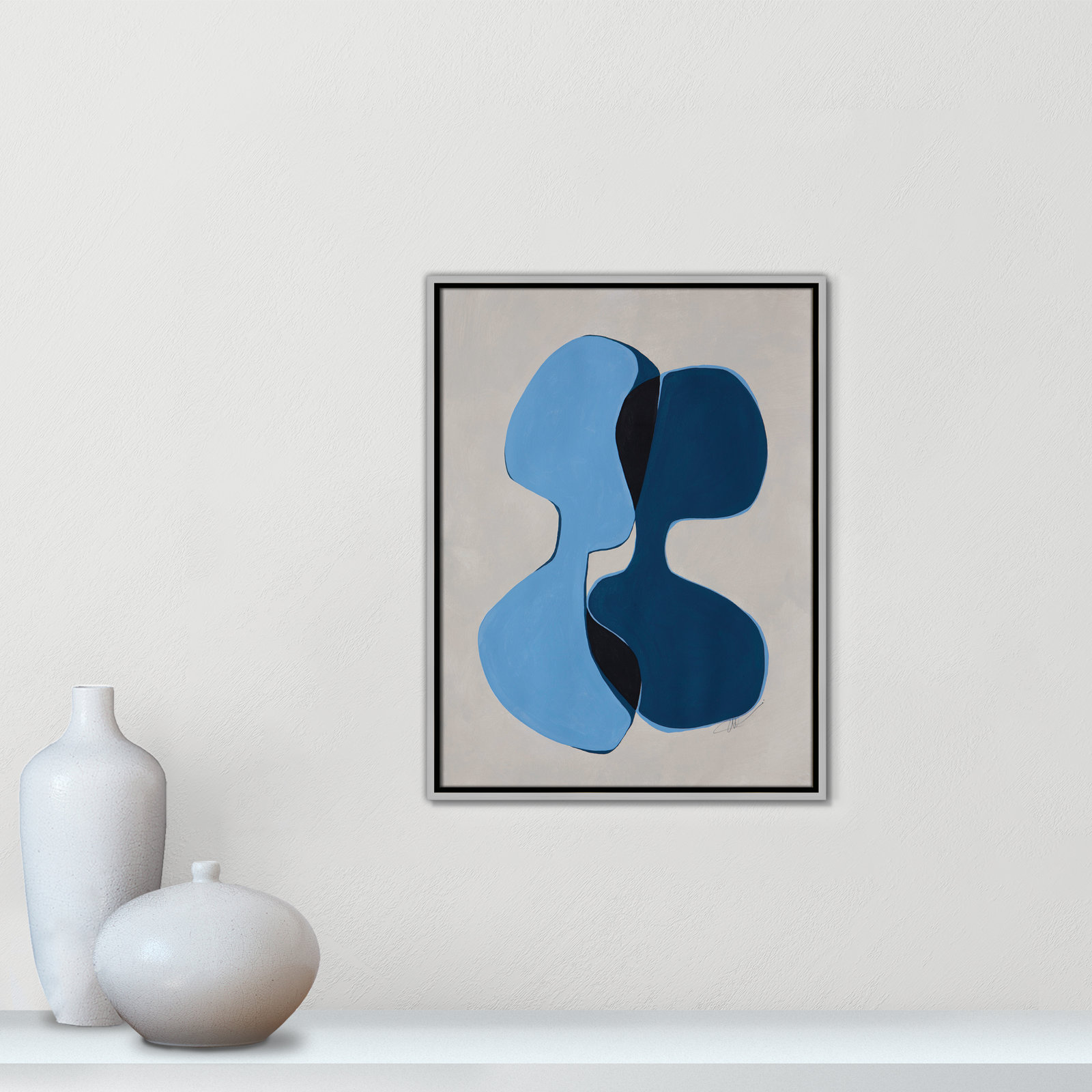 In Unity Collection "In Unity I" Print, 25.5" H x 19.5" W x 2" D, Silver Framed