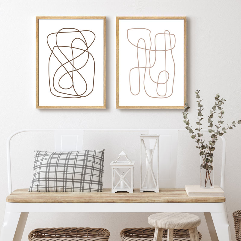 Minimalist Lines, Naturel / naturel, H 10 po x l 8 po