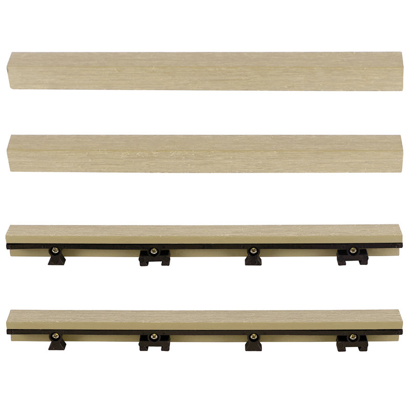 Carreau de terrasse en bois de cèdre japonais 1 po x 12 po Quick Deck, Cèdre du Japon