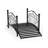 3.3 Ft Decorative Iron Garden Bridge-124343068