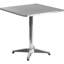 Table carrée pour l'intérieur et l'extérieur en aluminium à plateau lisse avec base Siward-921347170-848676355