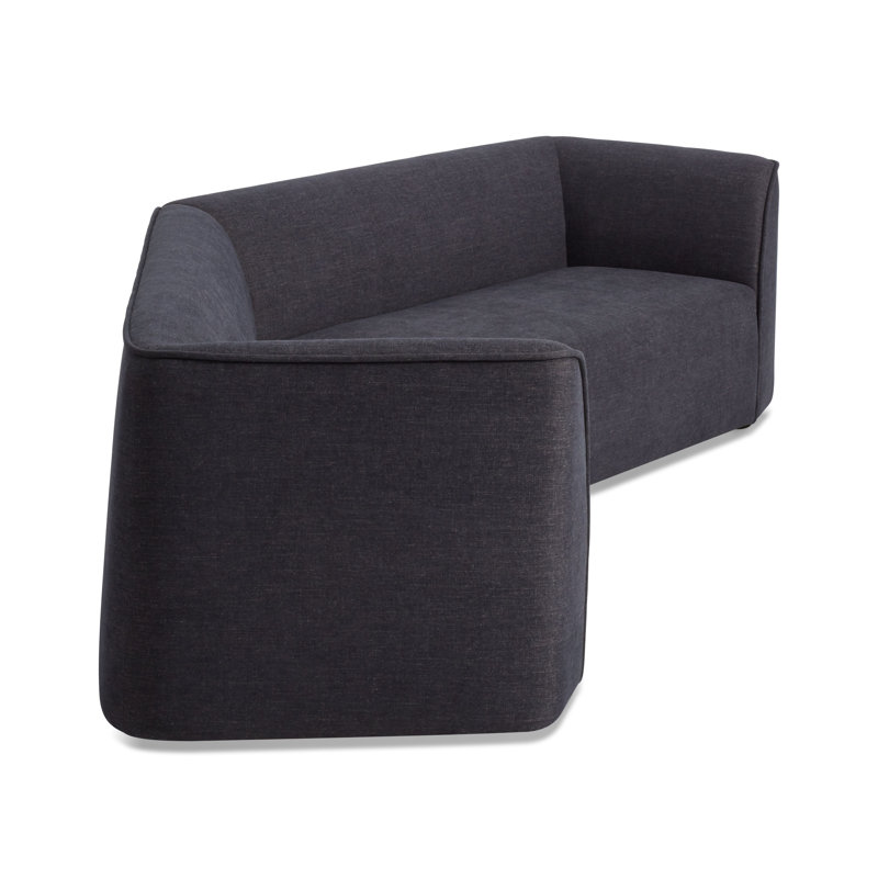 Thataway Sectional, 29" H x 126" W x 53" D, Tofte Navy Polyester Blend