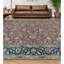 Brookhaven Oriental Area Rug in Rust/Navy