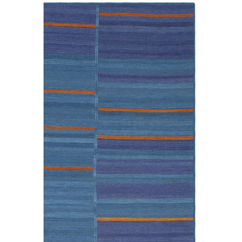 Aghvarth Hand Woven Wool Geometric Rug, Rectangle 4' x 6'
