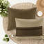 Ensembles de literie élégants en suède, polyester hypoallergénique, design taupe et brun pour les chambres confortables