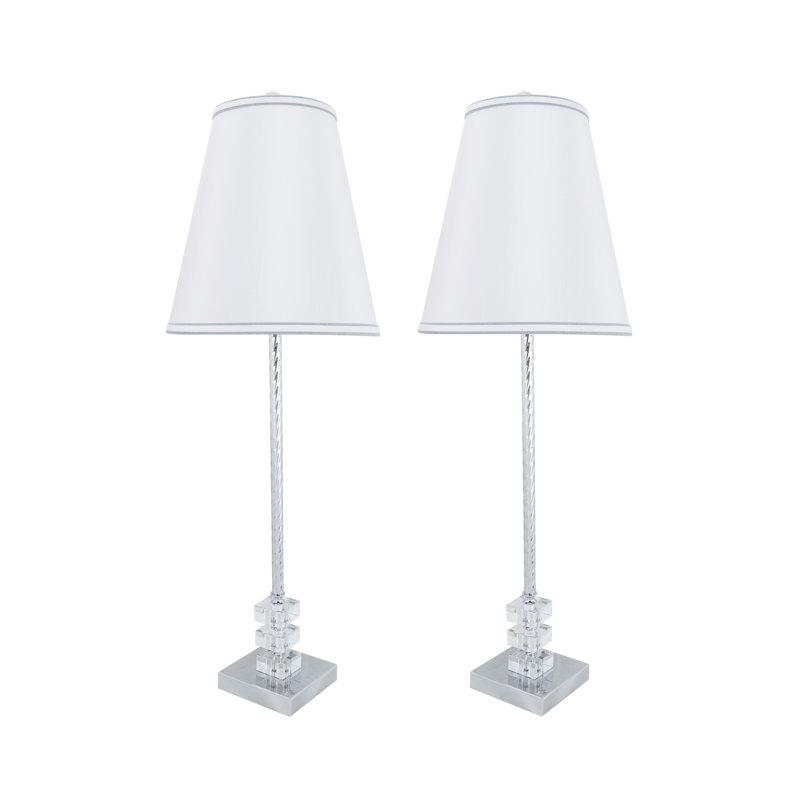 Metal Table Lamp, Chrome