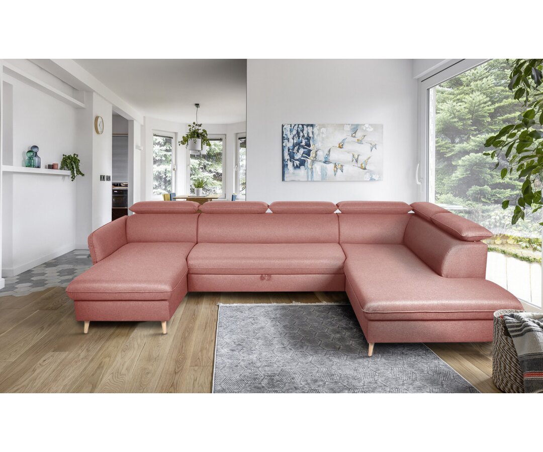 Ecksofa Mauldin mit Bettfunktion