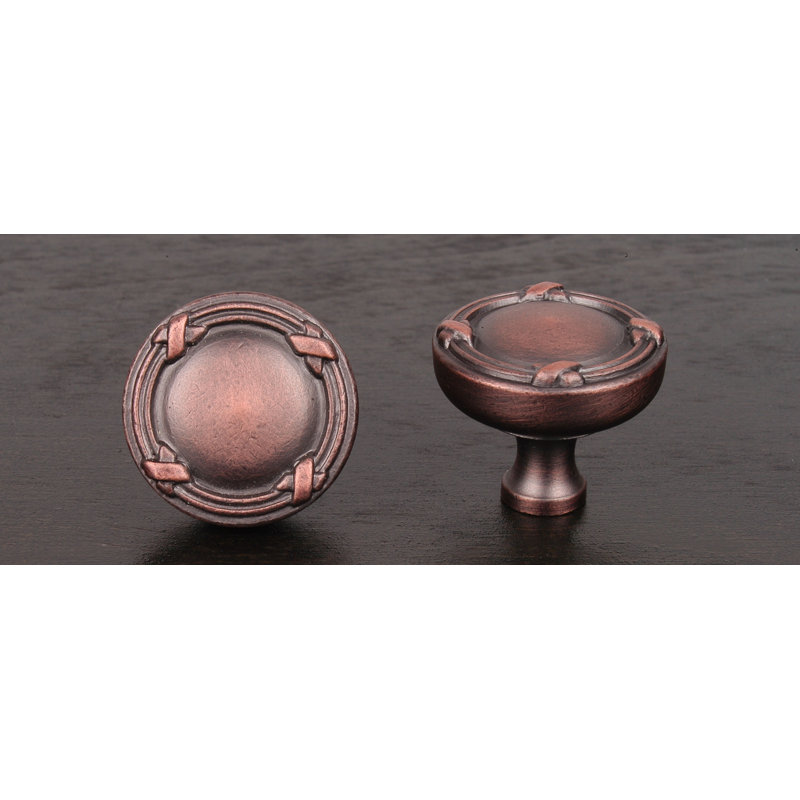 CK Series 1 1/4" Diameter Mushroom Knob, Distressed Copper