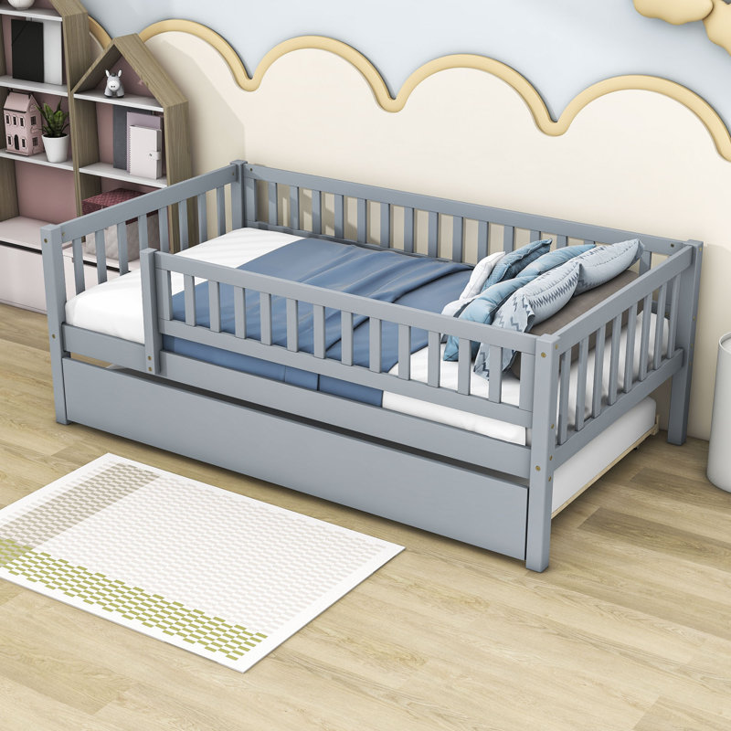Idonna Daybed with Trundle, Gray, Twin