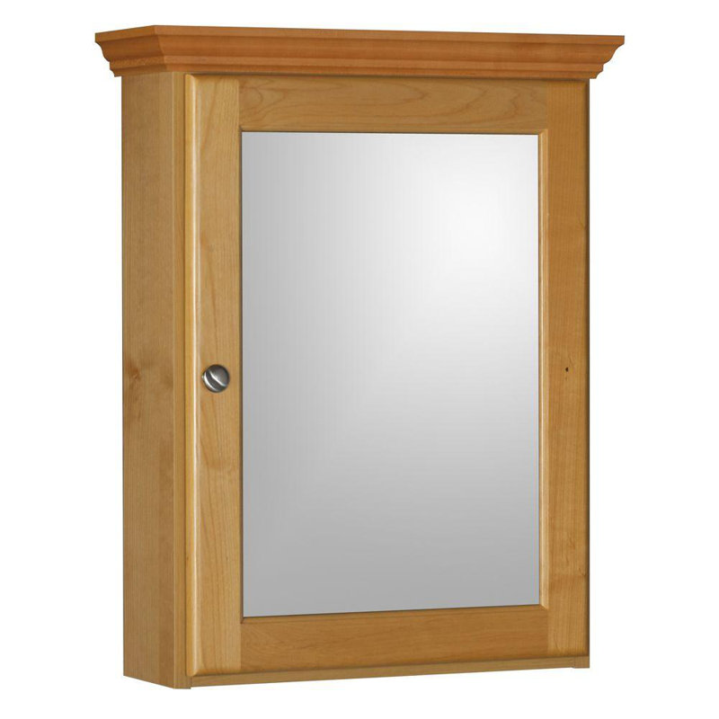 Armoire à pharmacie à fixation murale Simplicity, H 27 po x l 19 po x P 6,5 po, Aulne naturel