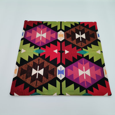 Eliud Indoor / Outdoor Geometric Square Throw Pillow Cover
