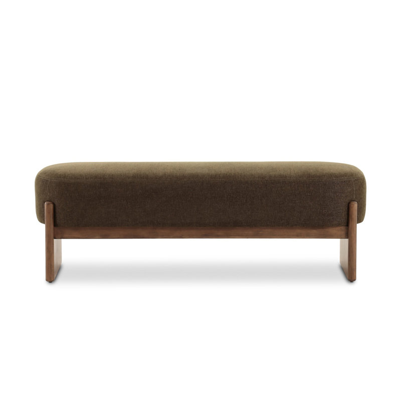 Kirby Upholstered Bench, Sutton Olive