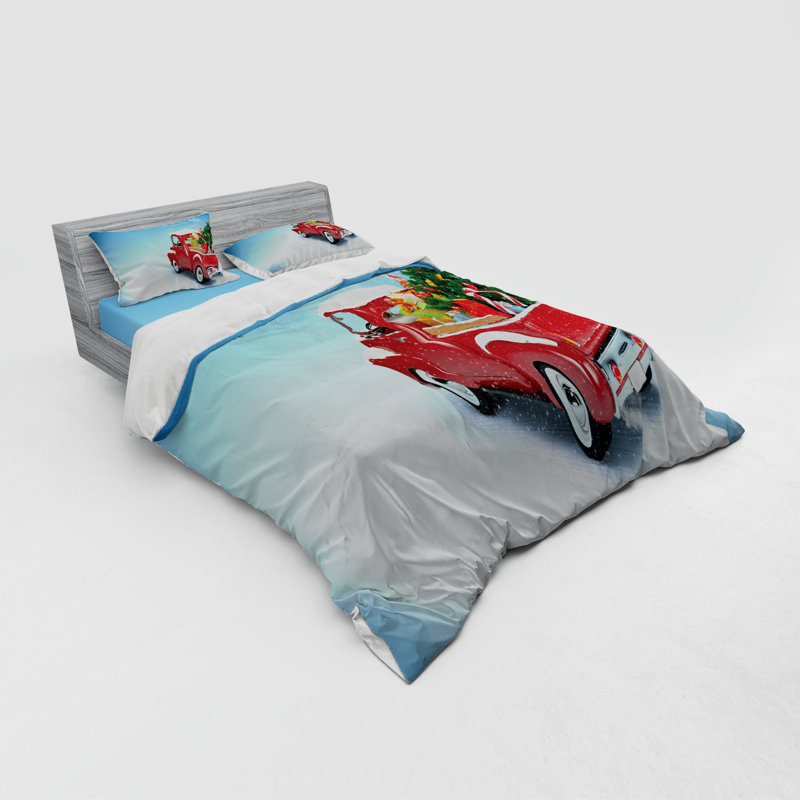 Farmhouse / Country Polyester Duvet Cover, Queen Duvet Cover + 3 Additional Pieces