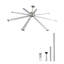 Ventilateur de plafond sans lumière, télécommande à 6 vitesses, 8 pales en aluminium, moteur à courant continu réversible, ventilateur encastré moderne à profil bas pour chambre à coucher, salon, patio, intérieur / extérieur-115864012-115864013