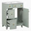 Armoire de salle de bain avec lavabo en céramique Athroom, 2 tiroirs, 1 porte