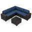 6-Piece Outdoor Rattan Sofa Set With Cushions-512443141
