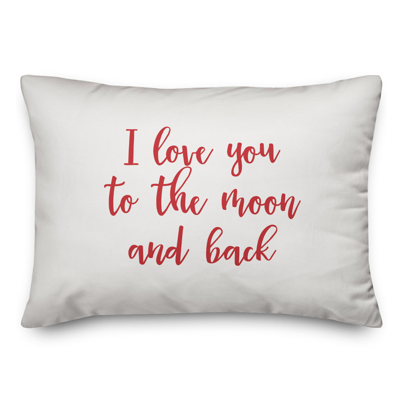  Rectangular Pillow Cover & Insert, Red/White