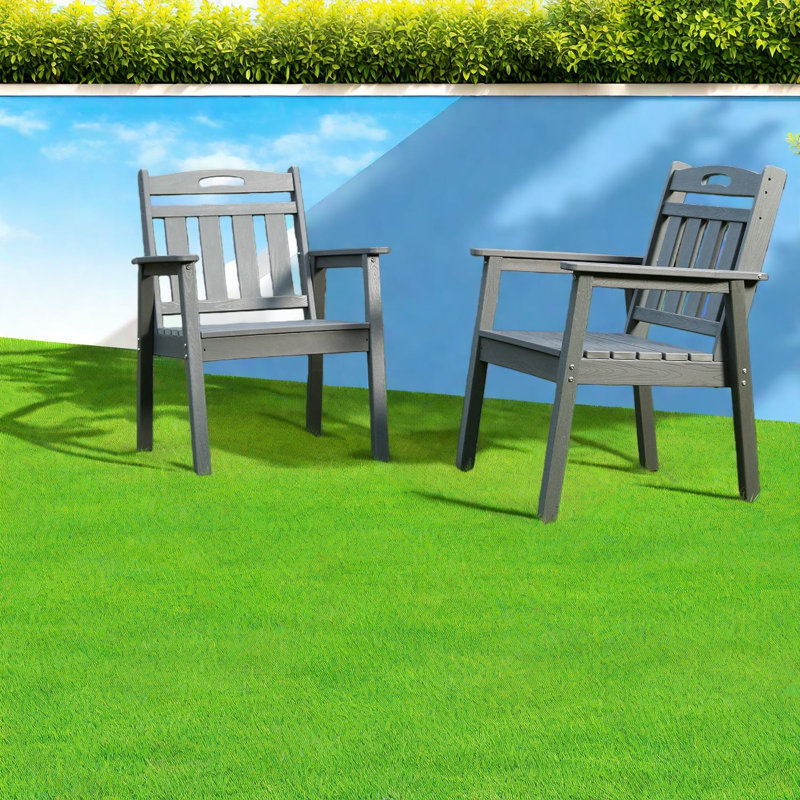 Chaises de patio durables en PEHD, design moderne, parfait pour l'extérieur