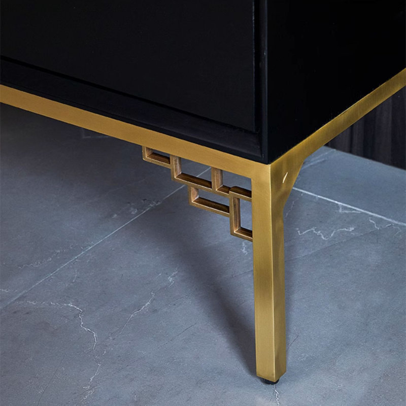 Armoire d'appoint Luxury, Noir / or