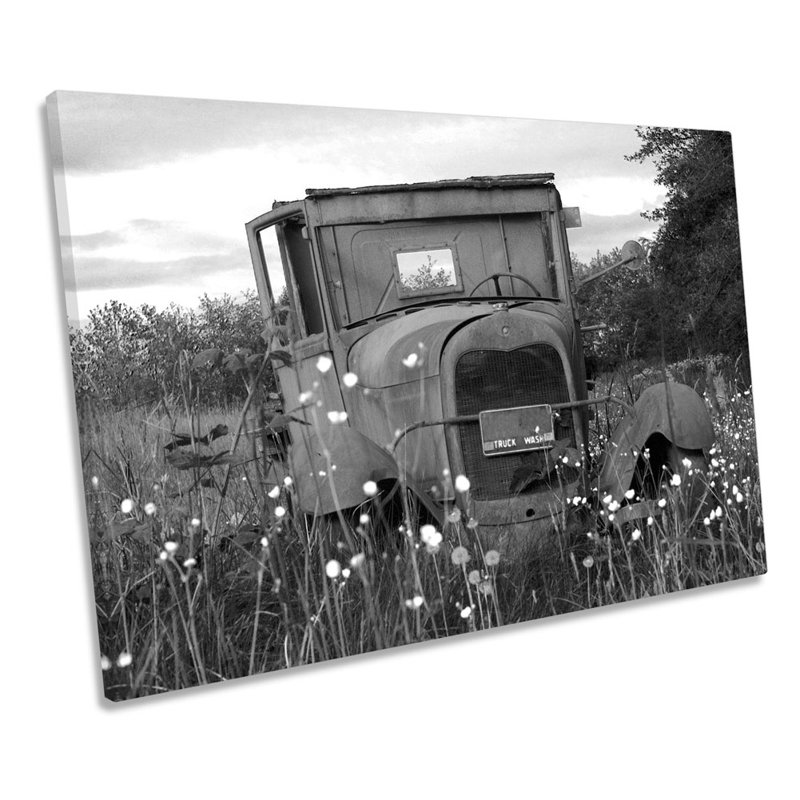 Rusty Old Truck - Wrapped Canvas Print, 50.8cm H x 76.2cm W x 2cm D