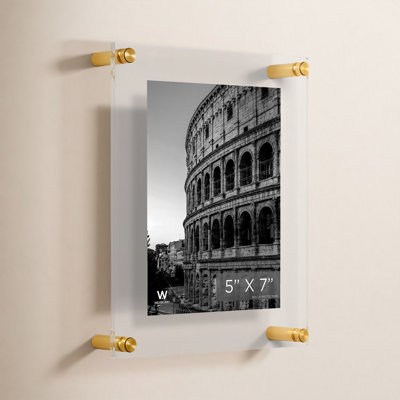 Clear UV-Grade Acrylic Modern Floating Picture Frame