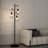 Asiel 65'' Dimmable Black Industrial Tree Floor Lamp with 3 Bulbs Included