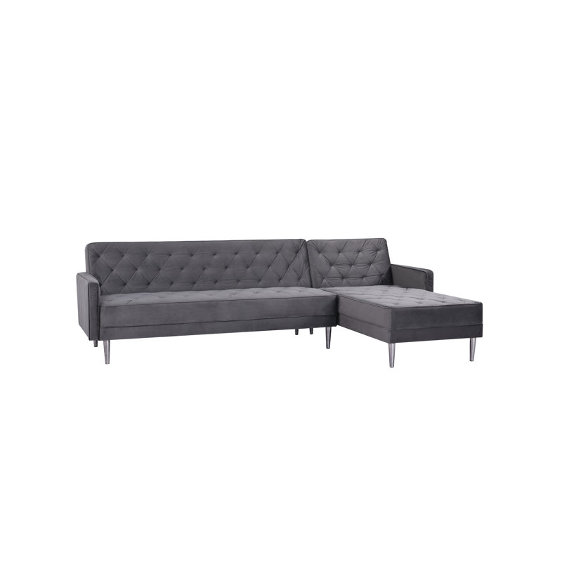 Dorothea Reversible Sleeper Corner Sofa, Slate Grey