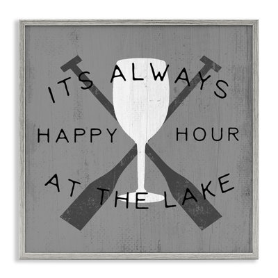 Always Happy Hour At Lake Giclee Art by Daphne Polselli